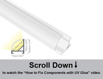Dimensions of the GLQ 1619 aluminum channel.