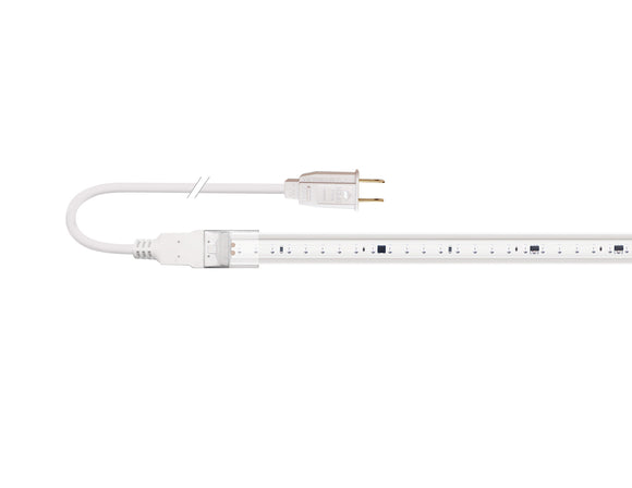 The rear feed power cord with two-prong power cable accessory for the 120VAC LED strip lights.