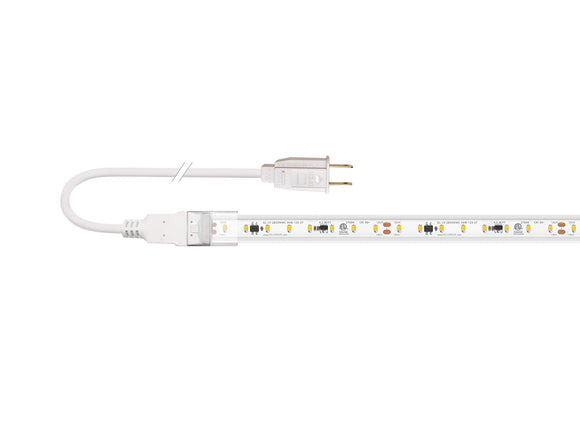 The rear feed power cord with two-prong power cable accessory for the 120VAC Pro-S LED strip lights.