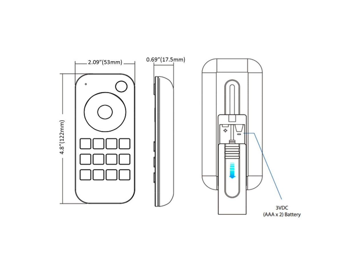 ALC - GLSRT9 RGBW Wireless Remote LED Controller 4 Zones | GL LED US ...