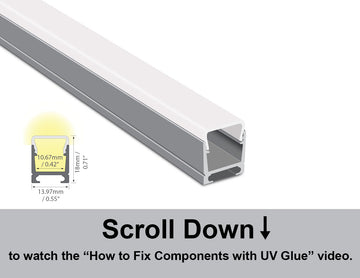 Dimensions of the YD 1418 aluminum channel.