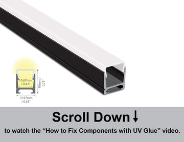 Dimensions of the YD 1418 aluminum channel.