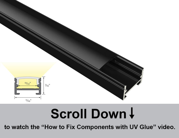 Dimensions of the GLQ 1711 aluminum channel.