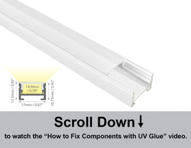 Dimensions of the GLQ 1711 aluminum channel.