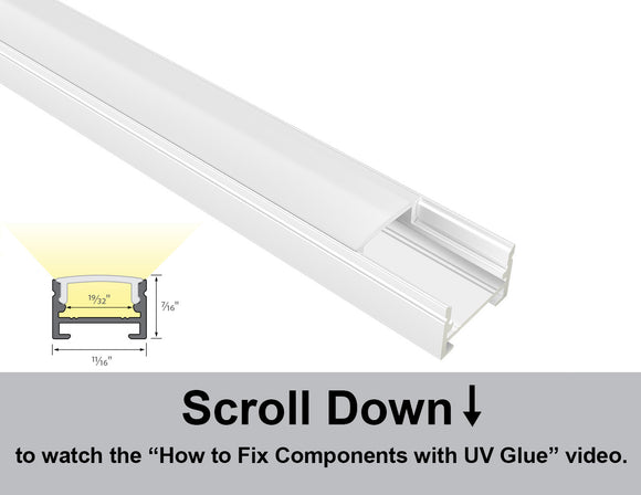 Dimensions of the GLQ 1711 aluminum channel.