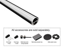 Accessories for SOFTRAY GLJ E621101 wall-mounted LED channel including end caps, fixing bracket and wall lamp power box
