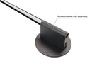 SOFTRAY GLJ E621101 round black aluminum channel with milky diffuser, wall-mounted using fixing bracket and power box