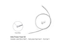 The side power feed kit for the WINT side bend neon LED lights.