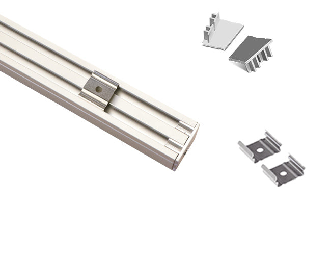LED Wall Washer Strip Light - Silver Aluminum Channel ES 2321