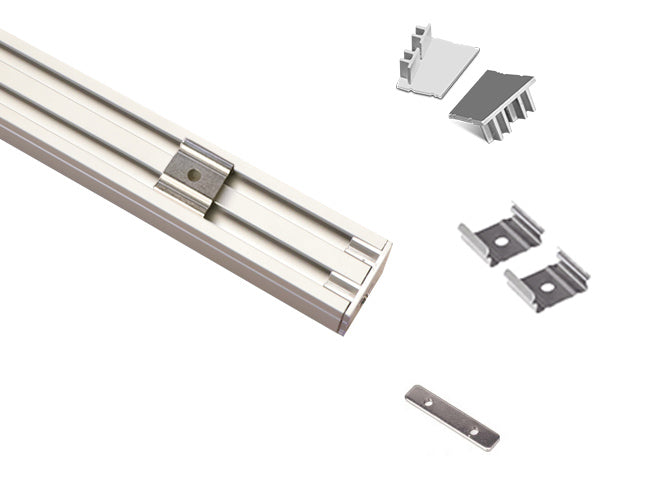 LED Wall Washer Strip Light - Silver Aluminum Channel ES 2321