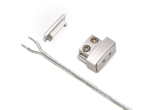 Aluminum Channel SLIM FLAT Accessories - Solder Free LED Strip Light End Cap-GLQ1709