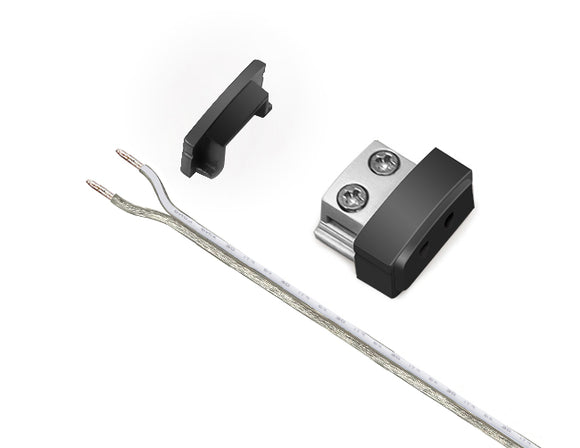 Aluminum Channel SLIM FLAT Accessories - Solder Free LED Strip Light End Cap-GLQ1709