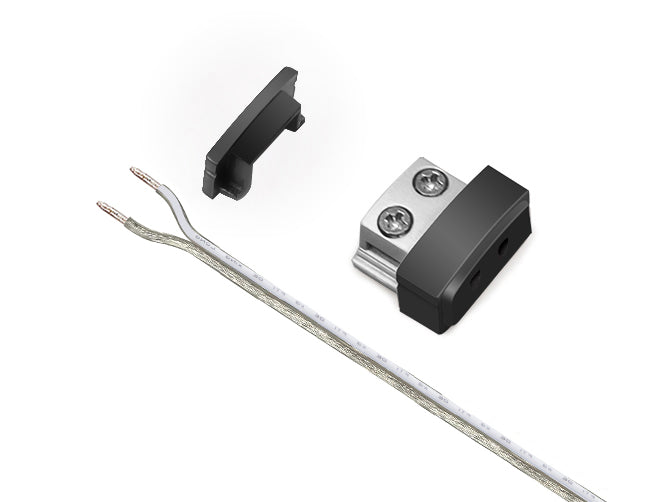 Aluminum Channel SLIM FLAT Accessories - Solder Free LED Strip Light End Cap-GLQ1709