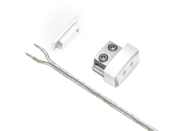 Aluminum Channel SLIM FLAT Accessories - Solder Free LED Strip Light End Cap-GLQ1709