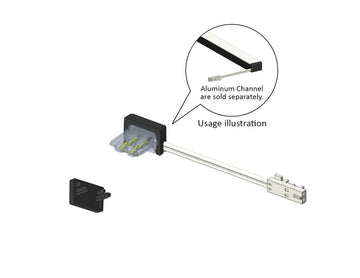 Solder-free Connect Wire & End Cap Kit for Under Cabinet Light 31134