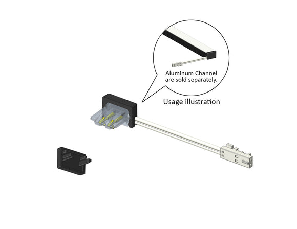Solder-free Connect Wire & End Cap Kit for Under Cabinet Light 31134