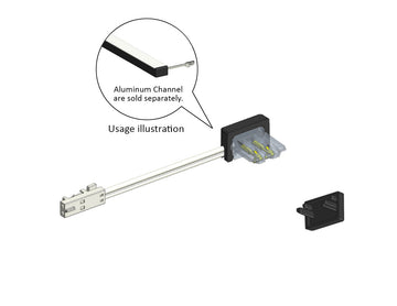 Solder-free Connect Wire & End Cap Kit for Under Cabinet Light 31134 - 0