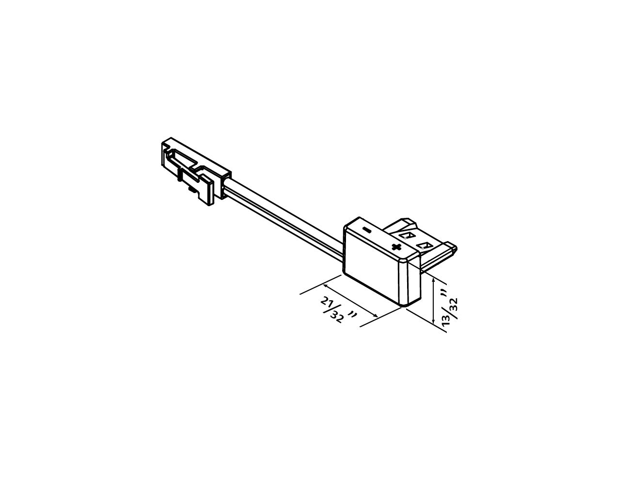 Undercabinet Light - Solder-free Connect Wire & End Cap Kit