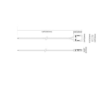 Strip to Power Connector for Single Color LED Strip Light 10mm STAF-S2P - 0
