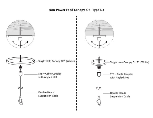 LED Linear Light - L8070 Suspension Kit