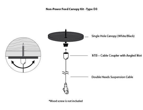 LED Linear Light - L8070 Suspension Kit