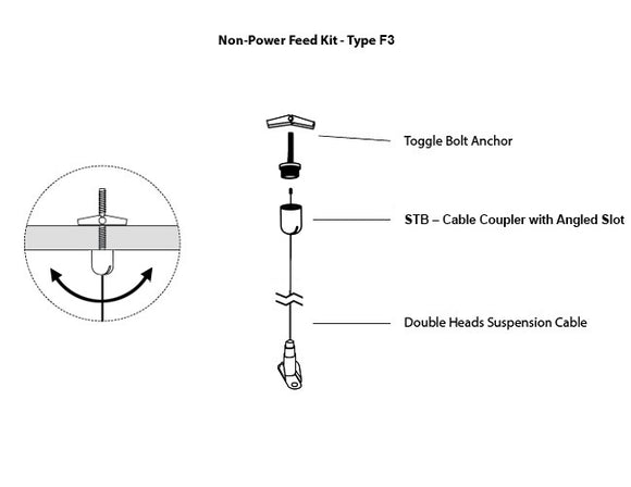 LED Linear Light - L8070 Suspension Kit