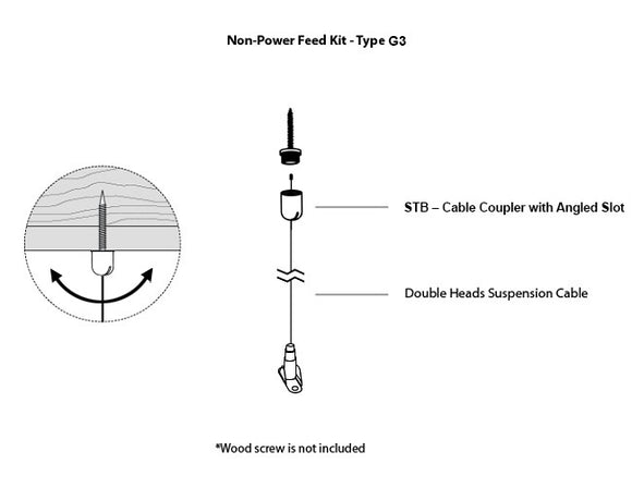 LED Linear Light - L8070 Suspension Kit
