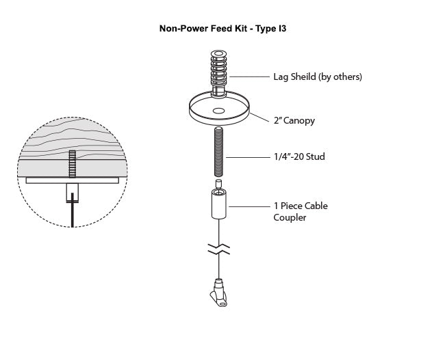 LED Linear Light - L8070 Suspension Kit