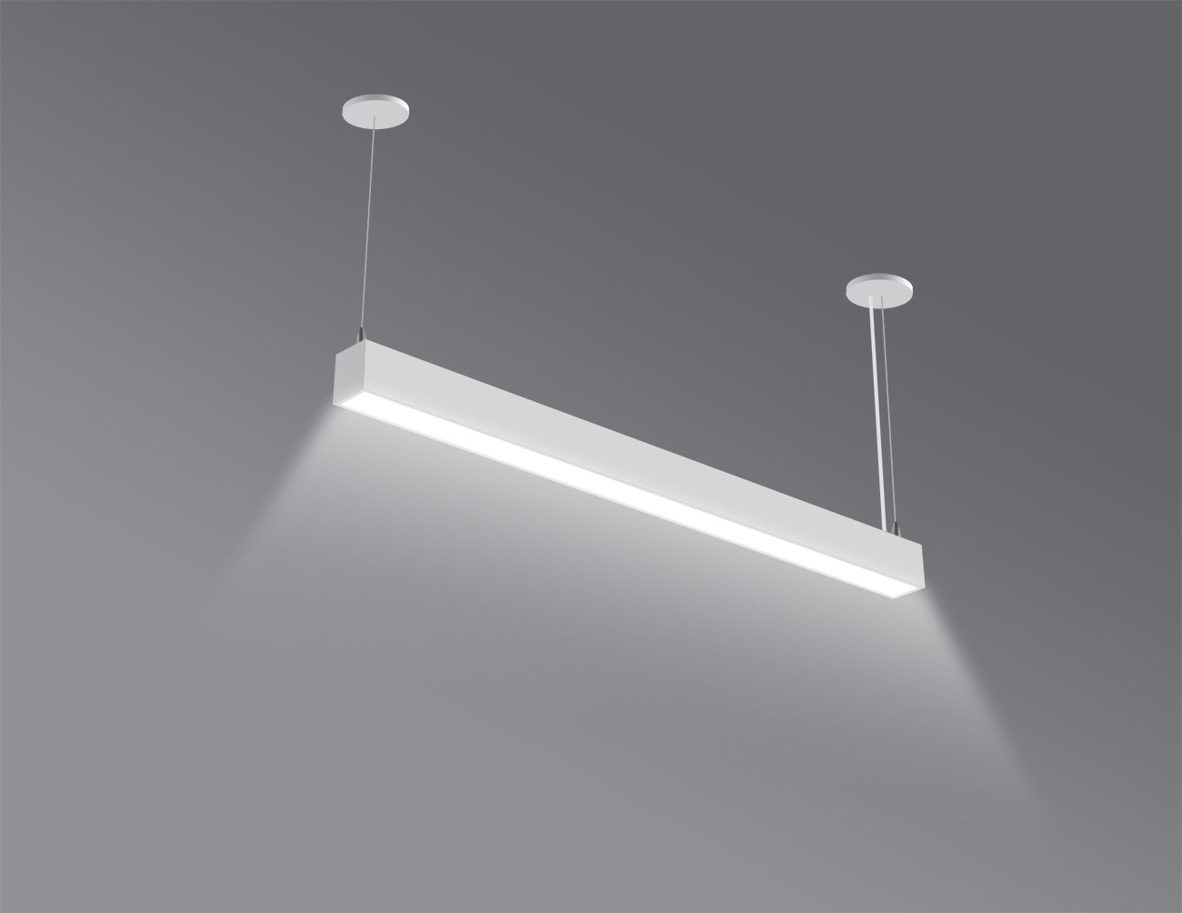 LED Linear Light - L8070 - Louver Lens - 8ft | GL LED US LIGHTING