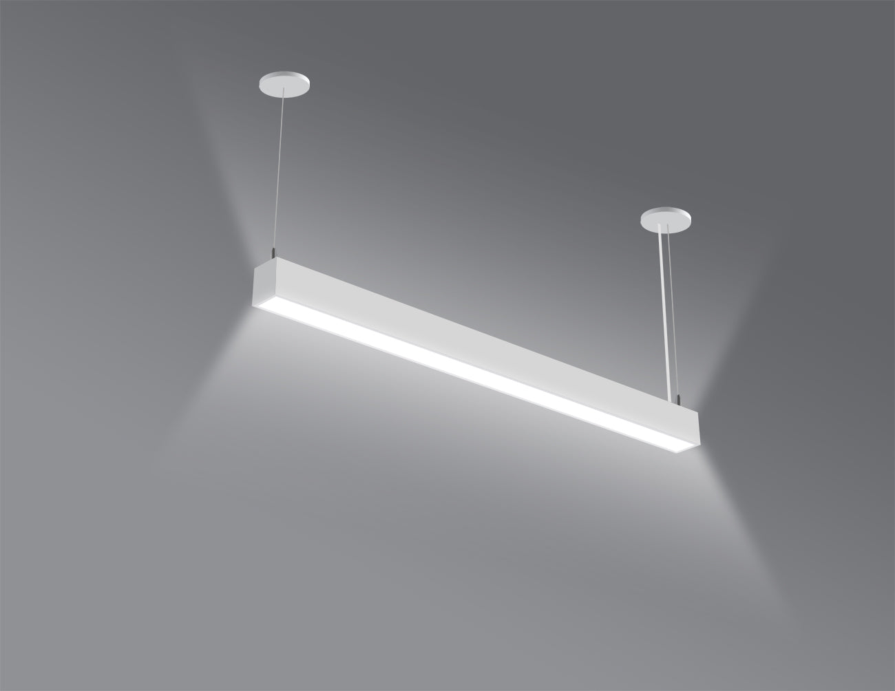 リィエル　ライドライン　FR LED Linear Light - L8070 - Louver Lens - 4ft | GL LED US LIGHTING