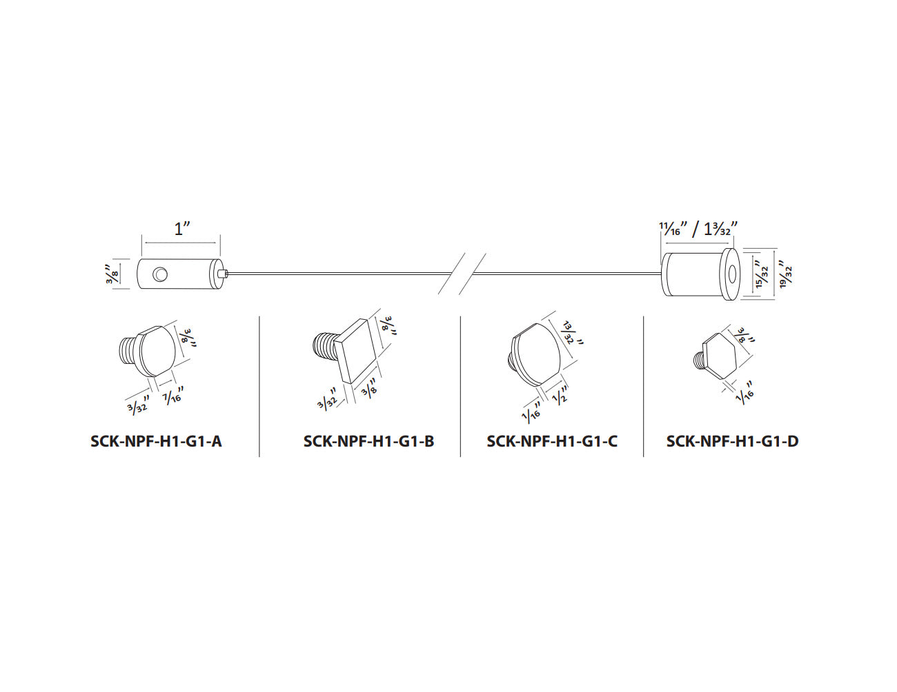 Aluminum Channel Suspension Kit Type G1-B