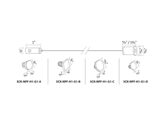 Aluminum Channel Suspension Kit Type G1-B