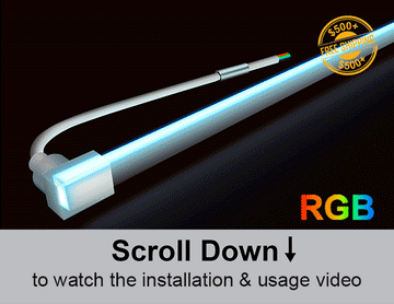 RGB IP68 waterproof swimming pool light with 24V power system and high chlorine resistance.