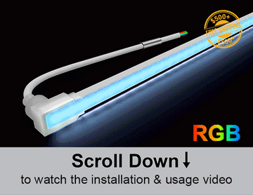 SWIMMING POOL Series 24VDC low voltage RGB LED strip lights and a label for free shipping on orders over $500. This wet rated low voltage RGB LED light strip is best suited for very wet submerged environments like pools.