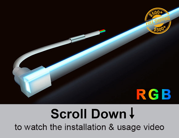 RGB IP68 waterproof swimming pool light with 24V power system and high chlorine resistance.