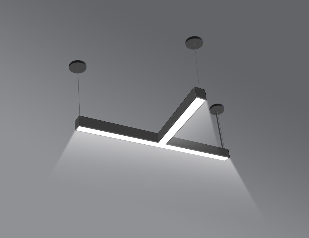 LED Linear Light - L8070 - Louver Lens - T Shape