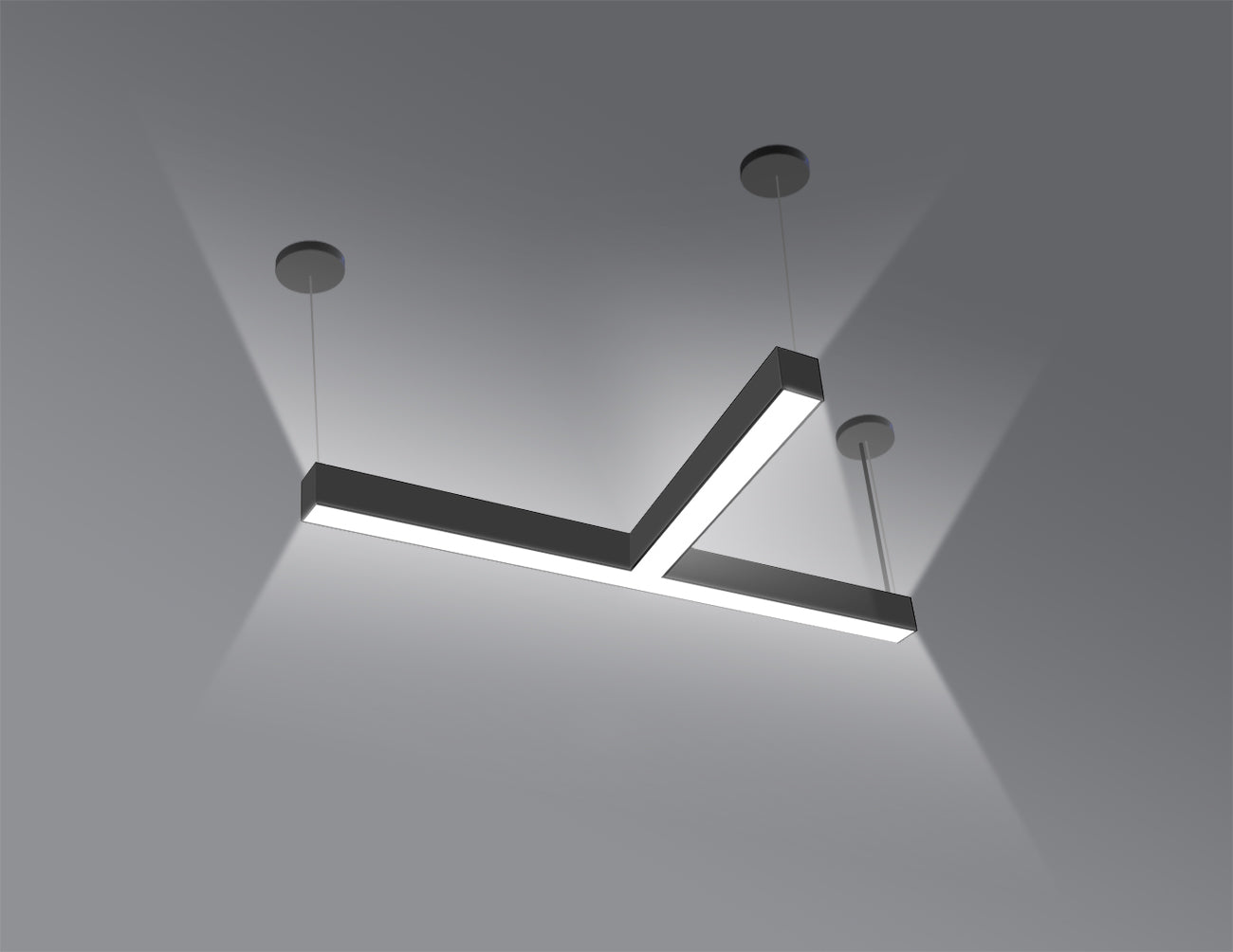 LED Linear Light - L8070 - Louver Lens - T Shape