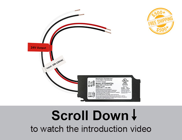 Dimmable: Compatible with ELV dimmers, ensuring smooth and flicker-free dimming.