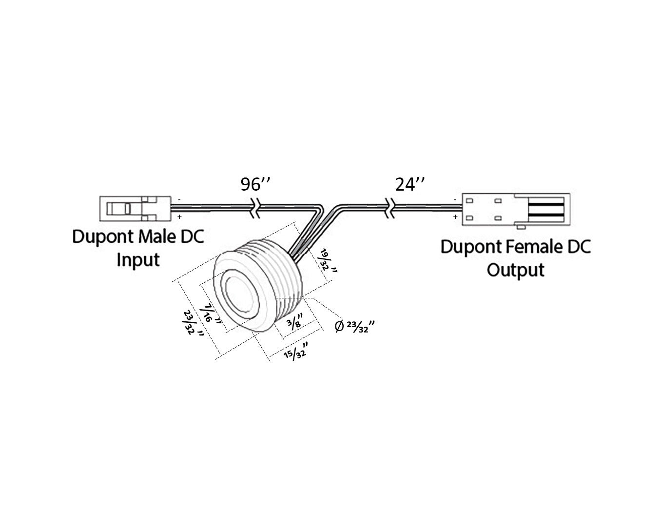 Dimensions of Touch Button Switch - M16.