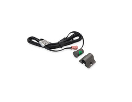 Touch dimmer control installed under cabinet for convenient furniture lighting.