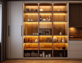 Integrated with the LDR Series power supply, the wardrobe lighting system offers bright and safe illumination inside the cabinet, making it easier to find and organize clothing.