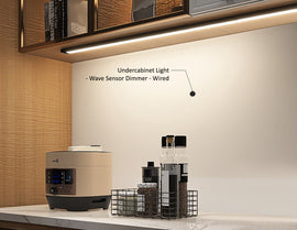 Wave your hand to switch LED lights on or off instantly with the wave sensor dimmer.