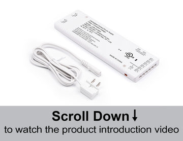 LDR Series power supply used for undercabinet LED lighting installation.