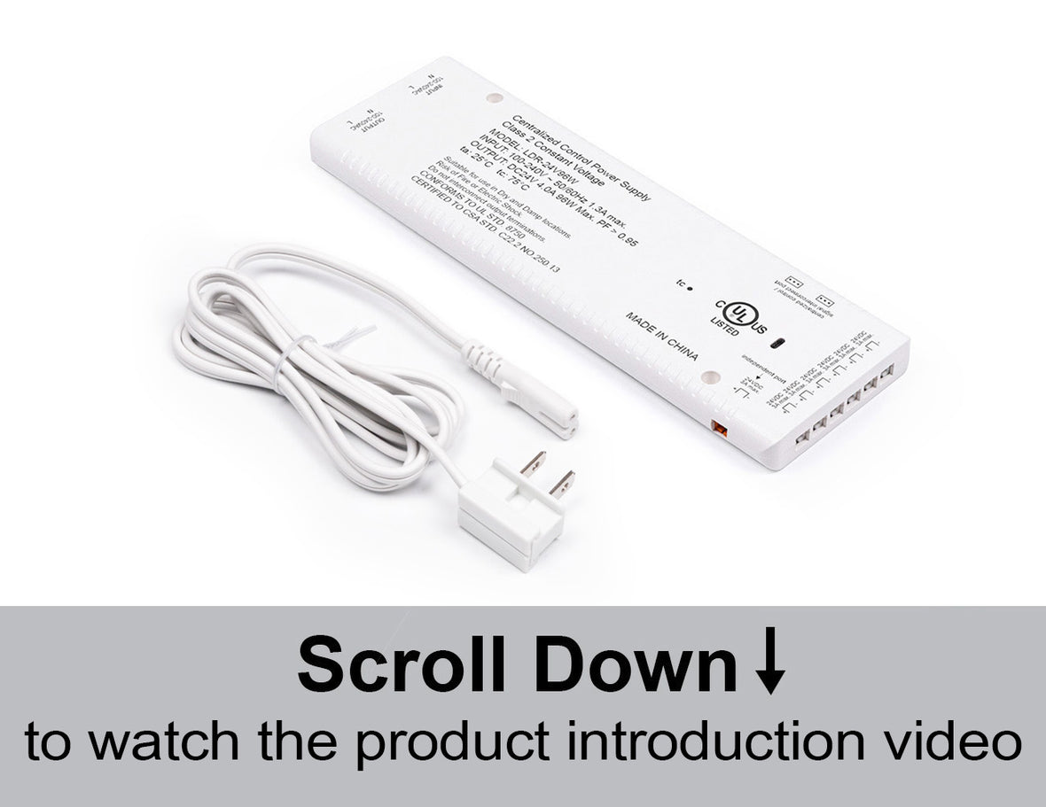 LDR Series Centralized Control Power Supply for Under Cabinet Light 24 ...