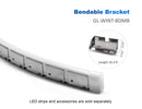 LED Side Bend Neon Light WINT Accessories - Silver Bendable Bracket-4