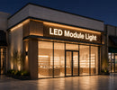 LED Module Light - 3000K delivers warm white, uniform illumination for commercial storefront signage and architectural lightbox applications.