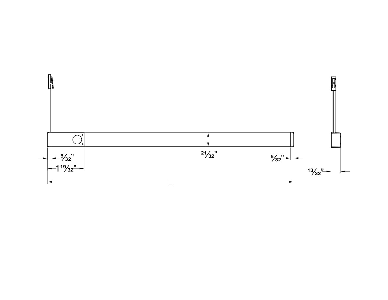 Undercabinet Light - Wave Sensor Dimmer - Integrated