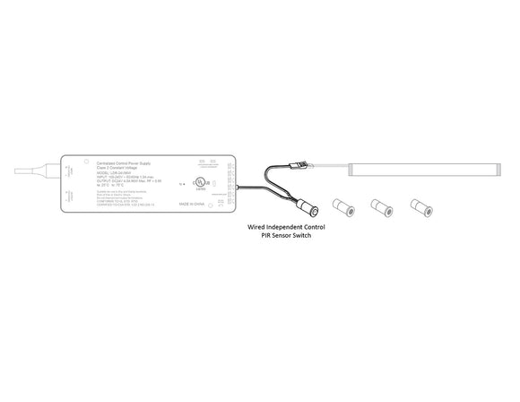 Wired Independent Control - PIR Sensor Switch