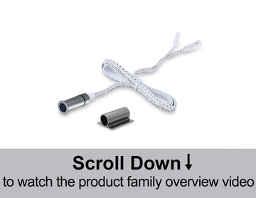 Wired Independent Control - Touch Switch & Dimmer with concealed touch sensor, providing independent on/off and dimming control for LED cabinet lighting, shelf lighting, and architectural millwork applications.