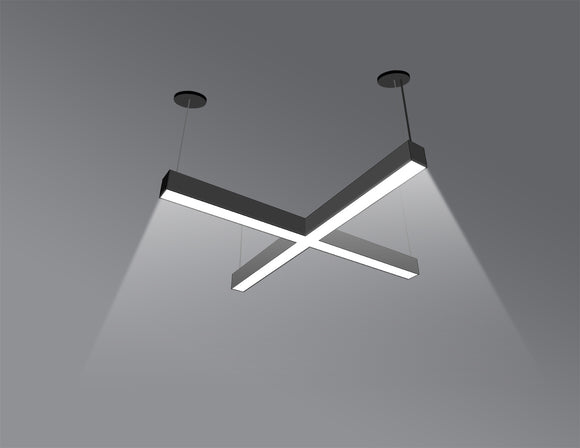 LED Linear Light - L8070 - No Glare Lens - X Shape